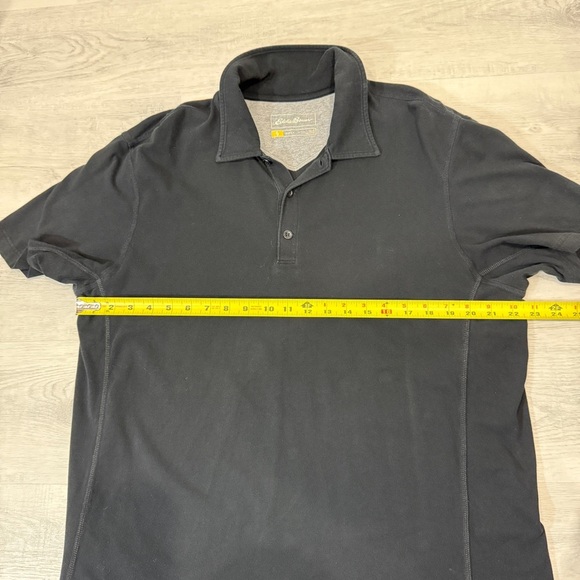 Eddie Bauer Size L FreeDry Classic Black Polo Shirt Size L - Picture 13 of 17